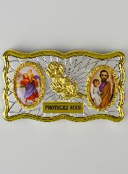 Plaque Auto Magnet St Christophe & St Joseph