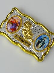 Plaque Auto Magnet St Christophe & Miraculeuse