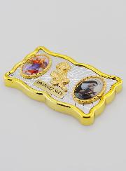 Plaque Auto Magnet St Christophe & Ste Rita