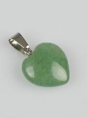 Pendentif Coeur Pierre Naturelle Aventurine Verte - 15mm