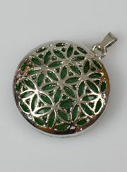 Pendentif Fleur de Vie Pierre Naturelle Aventurine Verte