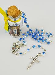 Chapelet Enfant en Perles de Cristal Bleu Foncé