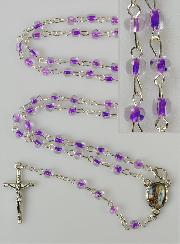Chapelet Enfant en Perles de Cristal Violet