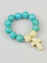 Dizainier en Pierre Naturelle - Turquoise 8mm