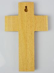 Croix Enfant en Bois - Ma Famille & Jésus Sauveur
