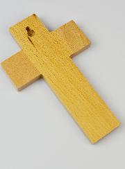 Croix Enfant en Bois - Jésus Dieu de Paix et de Communion
