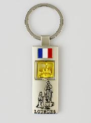 Porte-clés de Lourdes - Basilique Pivotante