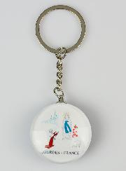 Porte-clés Double Face Rond -  Miraculeuse &  Lourdes