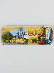 Magnet Barette en Relief - Souvenir de Lourdes