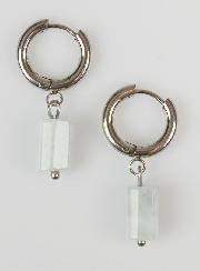 Boucles d'Oreilles Créoles - Aigue Marine