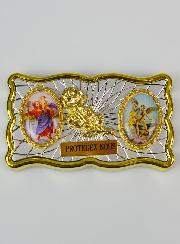 Plaque Auto Magnet St Christophe & Saint Michel