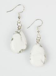 Boucles d'Oreilles Goutte - Howlite