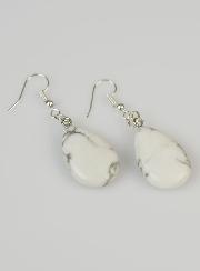 Boucles d'Oreilles Goutte - Howlite