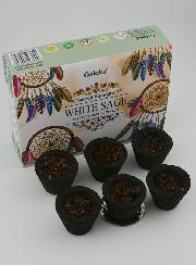 Coupelles d'Encens Naturel Goloka - Sauge Blanche