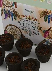 Coupelles d'Encens Naturel Goloka - Sauge Blanche