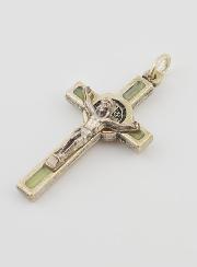 Pendentif Croix de Saint Benoit - Fluo