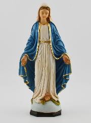 Statue de la Vierge Miraculeuse Marbre et Résine - 15cm