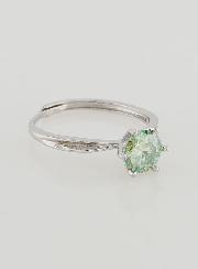 Bague solitaire en Moissanite Facetté