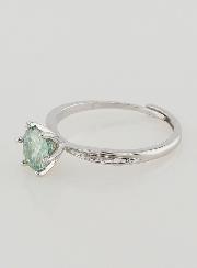 Bague solitaire en Moissanite Facetté