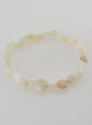 Bracelet en Pierre de Lune Roulée Véritable