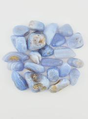 Pierre Naturelle Roulée - Calcédoine Bleue