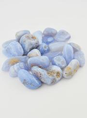 Pierre Naturelle Roulée - Calcédoine Bleue