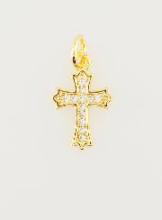 Pendentif Croix Baroque Zirconiums