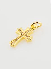 Pendentif Croix Baroque Zirconiums