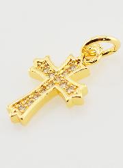 Pendentif Croix Baroque Zirconiums
