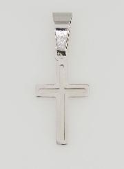Pendentif Croix Ajourée en Acier Inoxydable - 16mm