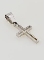 Pendentif Croix Ajourée en Acier Inoxydable - 16mm