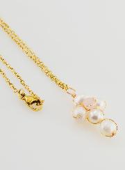 Collier Religieux Croix de Nacre & Quartz Rose