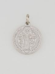 Médaille de Saint Benoît en Acier Inoxydable - 19mm