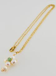 Collier Religieux Croix de Nacre & Aventurine