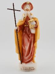 Statue de Saint-Jacques de Compostelle en Albâtre - 17cm