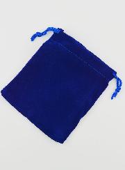 Pochette Chapelet Cadeau Velours 12cm - Bleu