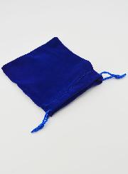 Pochette Chapelet Cadeau Velours 12cm - Bleu