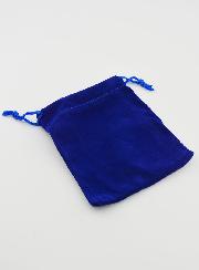 Pochette Chapelet Cadeau Velours 12cm - Bleu