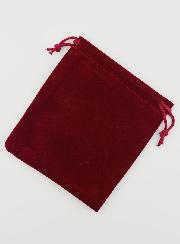 Pochette Chapelet Cadeau Velours 12cm - Rouge