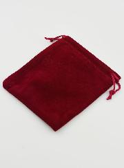 Pochette Chapelet Cadeau Velours 12cm - Rouge