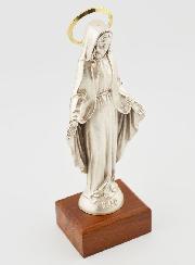 Statue Vierge Miraculeuse Auréolée - 11cm