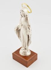 Statue Vierge Miraculeuse Auréolée - 11cm