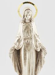 Statue Vierge Miraculeuse Auréolée - 11cm