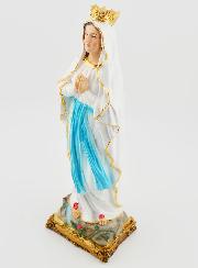 Statue Religieuse Vierge Couronnée - 20cm