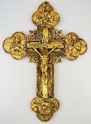 Crucifix Croix Protection du Foyer - 36cm
