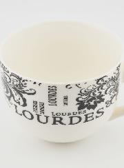 Souvenir de Lourdes - Tasse Lourdes Décor Feuillage 200ml