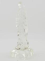 Statue Religieuse Notre Dame de Lourdes en Verre - 13cm