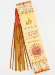 Encens Indien Ayurvedic - 15 Bâtonnets - Safran