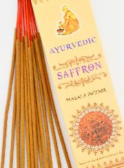 Encens Indien Ayurvedic - 15 Bâtonnets - Safran