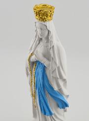 Statue Religieuse Vierge Marie Couronnée - 20cm